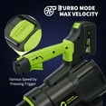 thumbnail image 2 of Gaderth Electric Leaf Blower, 650CFM & 200MPH Leaf Blower Cordless with 20V 4.0Ah Battery and Charger, Variable Speed Powered Leaf Blowers for Lawn Care, Blowing Leaves, Dust, Snow, 2 of 7