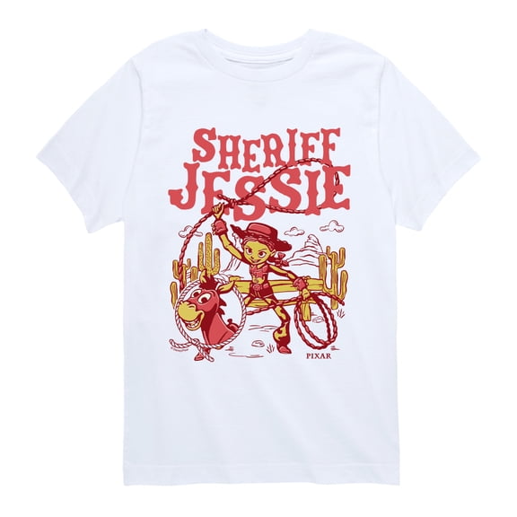 Toy Story 5 - Sheriff Jessie Western Poster - Youth Boys Short Sleeve Graphic T-Shirt
