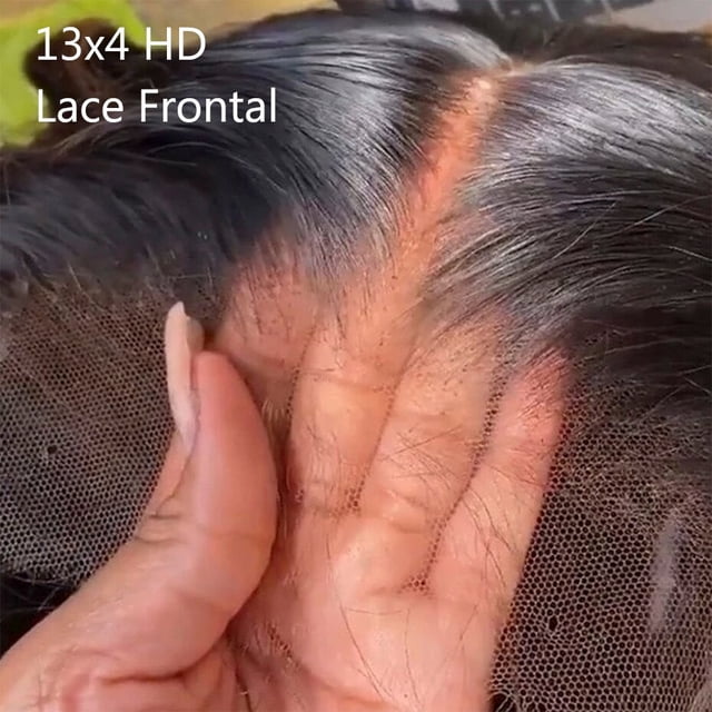 Gabrielle Frontal de encaje transparente Brasileño Recto 13x4 HD Cierre frontal de encaje Cabello humano 4x4 Cierre de encaje marrón Tan Jianjun unisex