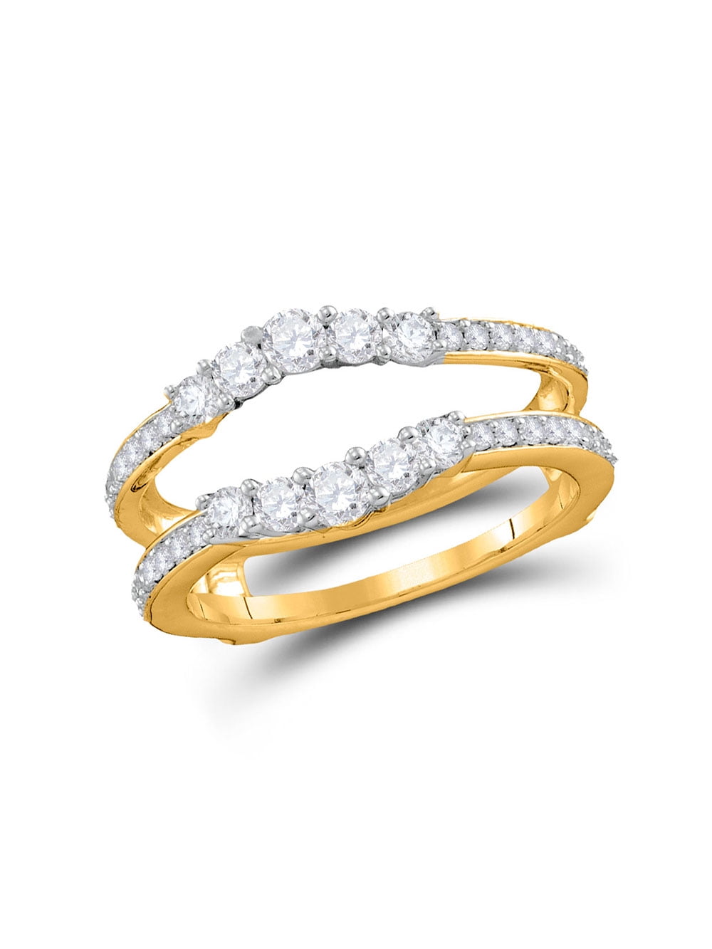 White & Yellow Gold Filled Ring Guards - Findings Outlet