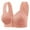 Brick Red, variant on FYDUU Comfort Bras for Women New Women's Front Closure Bras No Underwire Push Up Bra Fixed Cup Bra Beauty Back No Top Thin Bra Seamless Push Up Bras