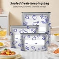 thumbnail image 2 of Visland Aluminum Foil Sealed Bags Reusable Leakproof Heat Resistant Sealable Bags Vacuum Zippered Food Pouches with Label Stand-Up Bottom for Vegetable Fruit Meat, 2 of 8