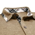 thumbnail image 4 of Short Sleeve Golf Shirts for Men Plaid Patchwork Lapel Tennis Shirts Pullover Casual Summer Button Up T-Shirt Tops, 4 of 5