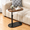 A-Walnut, variant on LUOLUO C- Shaped Side Table, 360° Rotating Adjustable Height Couch Side Tables for Sofa/Bed/Bathtub(Black)