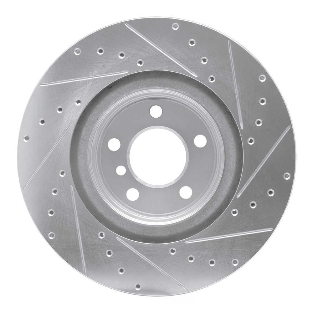 Dynamic Friction Company 631-31113L DFC Brake Rotor - Drilled And Slotted - Silver
