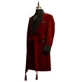 thumbnail image 3 of Luxurious Red Velvet Smoking Jacket - Below Knee Dressing Gown & Velvet Dinner Robe, 3 of 5