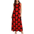thumbnail image 2 of Hearts Long Dress party dress wom elegant luxury african dresses for woman Dress, 2 of 6