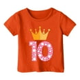 thumbnail image 1 of HABDGIKS 2025 T-Shirts Garçon Anniversaire Gamer Col Rond Manches Courtes 10e Anniversaire Hauts Légers, 1 of 4