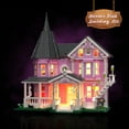 thumbnail image 5 of Pink Palace Apartment Building Block Set Halloween House Toys Children Christmas Gifts, 5 of 9