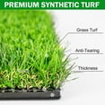 thumbnail image 5 of MONOJOY Golf Hitting Mats with Golf Tees Practice Indoor 3 Pcs Replaceable Outdoor Golf Putting Chipping Artificial Dual Turf Training Mats Velvet Practice with No-Slip Heavy Duty Rubber Base, 5 of 7