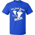 thumbnail image 2 of OXI T-Shirt - I'm Just Here For The Boos, Basic Casual T-Shirt for Men's and Women Fleece T-Shirt Short Sleeve - Royal Blue 3X-Large, 2 of 3