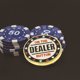 thumbnail image 5 of Botón de distribuidor Metal Poker Guard Tarjeta de póquer Poker Guard Dealer Poker Accesorio, 5 of 8