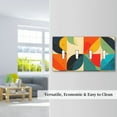 thumbnail image 5 of Colorful Abstract Vibrant Geometric Shapes Curves Switch Cover Decorative Wall Plate / 4-Gang 4-Toggle / Standard Size 4.5x8 in, 5 of 5