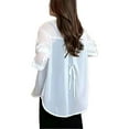thumbnail image 1 of Summer Sunscreen Chiffon Shirt, Sun Protection Chiffon Blouse Lightweight, Summer Sunscreen Chiffon Blouse, 1 of 7