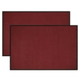 thumbnail image 4 of ANMINY Front Doormat Entrance Shoe Mat Waterproof PVC Non Slip Rug Outdoor Indoor,24"x35" Burgundy, 4 of 11