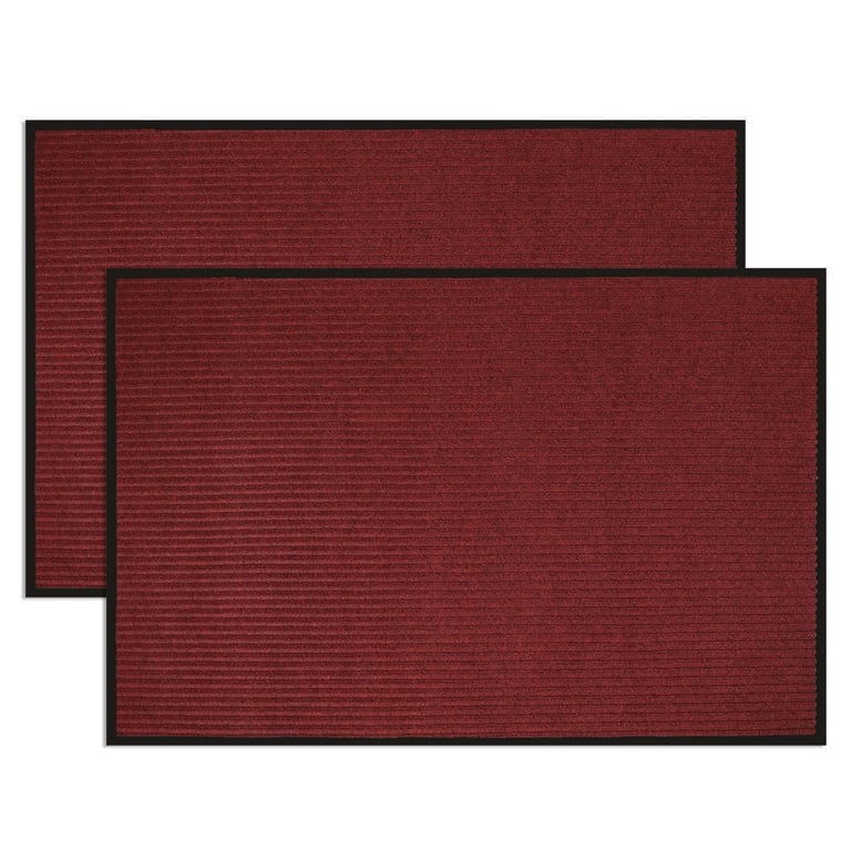 Burgundy Red & White Cotton Door mat Rug Indoor Outdoor - 2x3' Zig Zag –  MystiqueDecors By AK