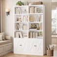 thumbnail image 7 of Hiphuta 71"H x 47.2"W Standard Bookcase, Tall Bookcase for Bedroom, Living Room and Office, Freestanding Display Storage Shelves, White, 7 of 7