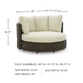 thumbnail image 6 of Signature Design by Ashley Kimora Brown Outdoor Swivel Lounge Chair with Cushion, 6 of 9