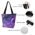 thumbnail image 4 of Disketp Purple Bubble Abstract Art Bolsa de Hombro Casual para Mujer, Bolso Cruzado para Compras, Viajes y Uso Diario, 4 of 6