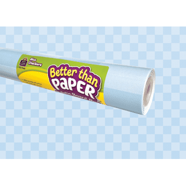 Teacher Created Resources Blue Checkers Better Than Paper Bulletin Board Roll (TCR 77602)