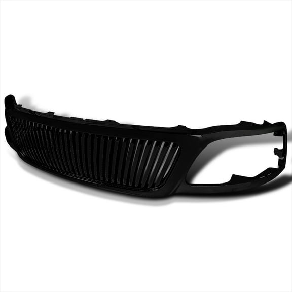 Spec-D Tuning Black Front Bumper Hood Grille Compatible with 1999-2003 Ford F150 F-150 Truck