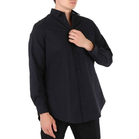 Adidas Men's Black Y-3 Classic Chest Logo Button-Down Shirt, Size Medium