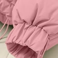 thumbnail image 4 of Women's Thickened Puffer Jacket, Bread Loaf Style Winter Warm Coat, Quilted Cotton Padded Outerwear, Lightweight Cold Weather Jacket, Casual Thermal Insulated Parka Pink XXXL, 4 of 9