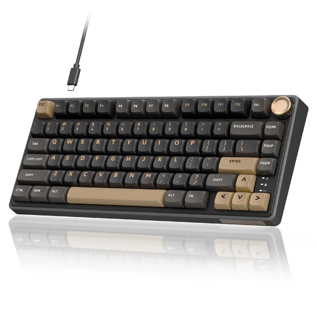 Teclado para juegos RK ROYAL KLUDGE R75 con cable 75% con botón de volumen