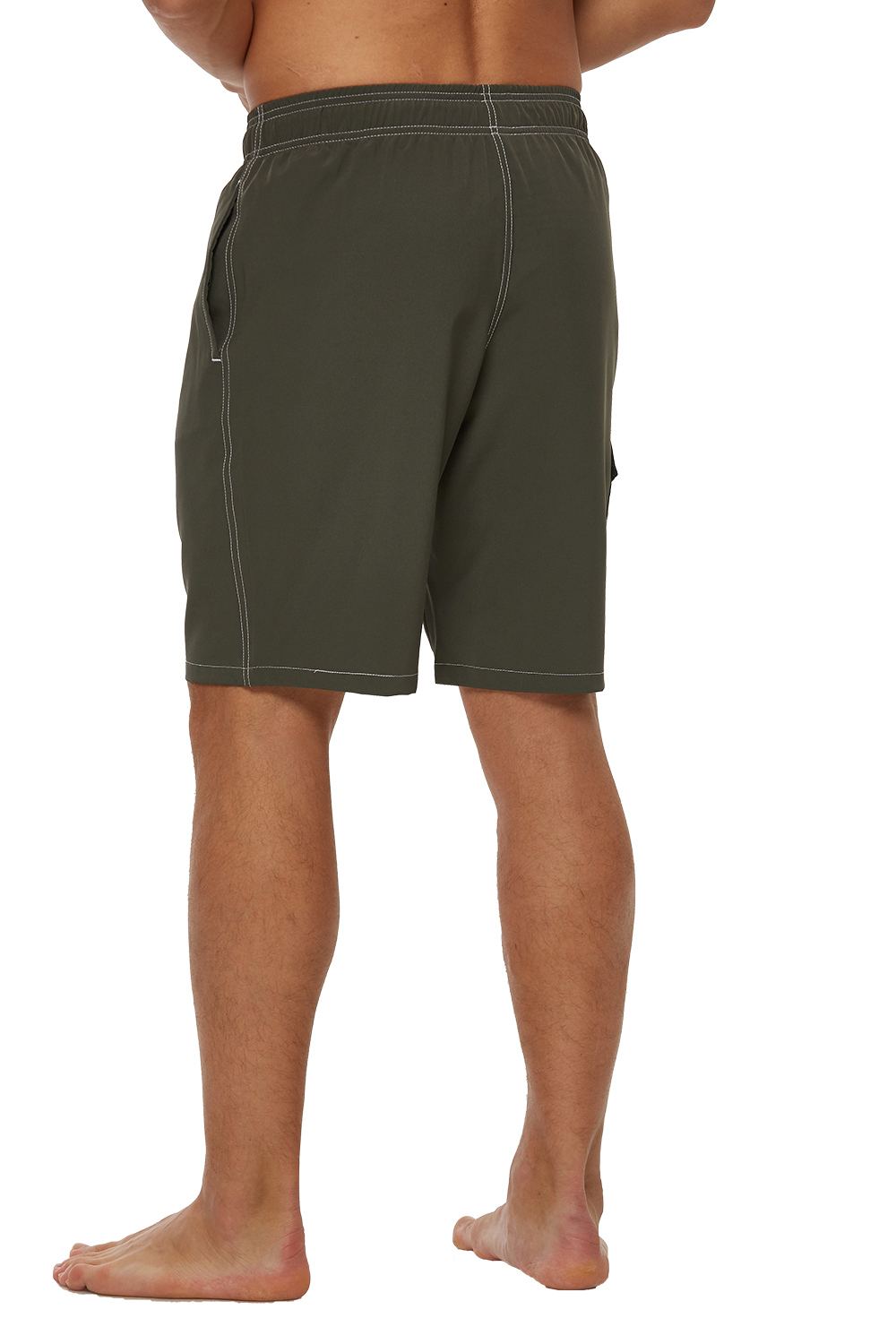 Tyhengta Men's Quick-Dry Swim Trunks, Army Green photo 4