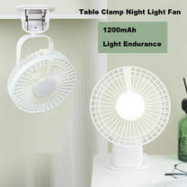 PATLOLLAV Clip on Fan Camping Fan with LED Light, 12000mAh Battery Operated Fan Portable Fan Rechargeable Small Desk Fans USB Travel Fan for Tent Camping Golf Stroller Dorm