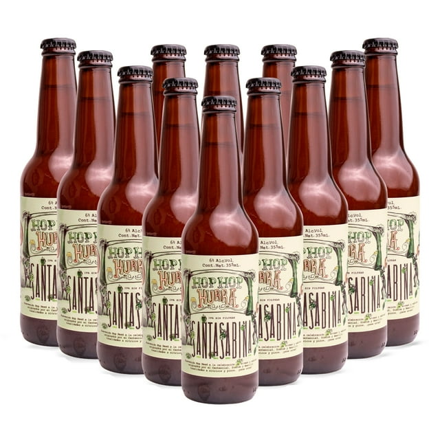 12 Pack Cerveza Artesanal Santa Sabina Hop Hop Hurra 355 ml Santa Sabina IPA