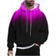 thumbnail image 2 of Sudadera con capucha para hombre, estilo casual, con cuello redondo, estampado, manga larga, blusa de poliéster, 2 of 6