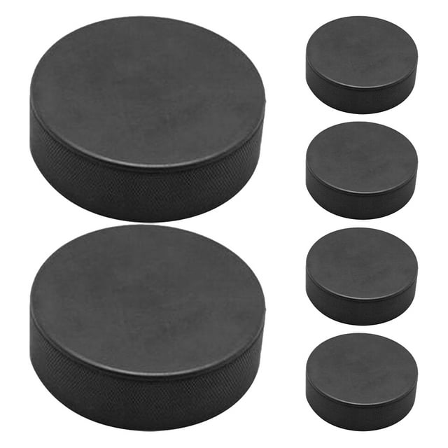 6 Pcs Rondelles de Hockey Mini Rondelles de Hockey Rondelle d'Entraînement de Hockey Rondelle de Match de Hockey pour Sports Accessoires d'Entraînement de Pratique de Hockey