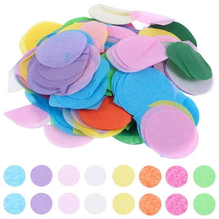 Worgeous 5 Packs Colorful Paper Confetti Dots for Party Table Decorations Birthday Table Decors Wedding Confetti for Balloon and Craft Projects