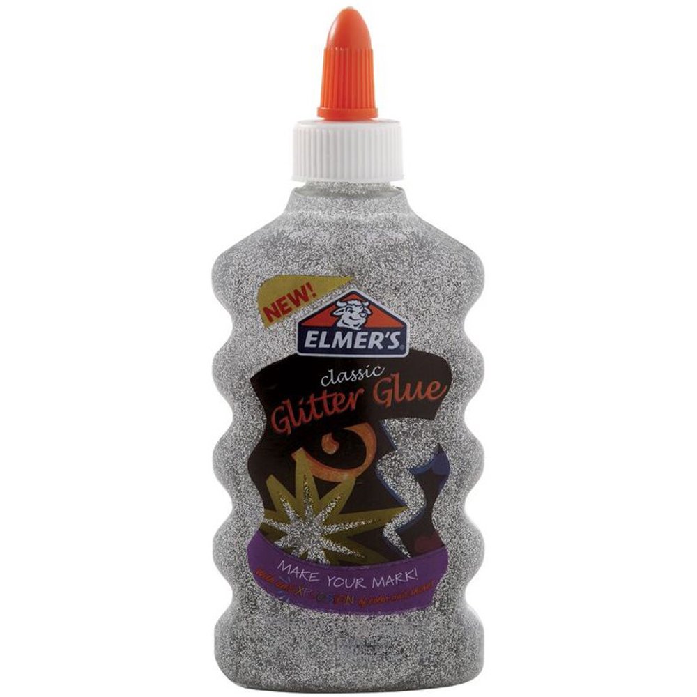 Elmer's Silver Glitter Glue, Washable, 6 oz