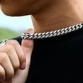 thumbnail image 4 of 8MM-14MM Stainless Steel Cuban Chain Necklace For Men Jewelry Male Neck Punk Accessory, 4 of 6