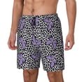 thumbnail image 1 of Balery Purple Butterflies Bañador para hombre, shorts de playa de secado rápido con entrepierna y forro de compresión-Medium, 1 of 6