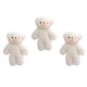 thumbnail image 3 of 3 unids perla peluche de peluche encantador peluche llavero llavero juguete lindo bolsa colgantes (blanco), 3 of 6