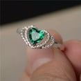 thumbnail image 4 of K-KED Elegant Women 925 Silver Ring Cubic Zirconia Wedding Engagement Rings Size 6-10-#6-8, 4 of 6