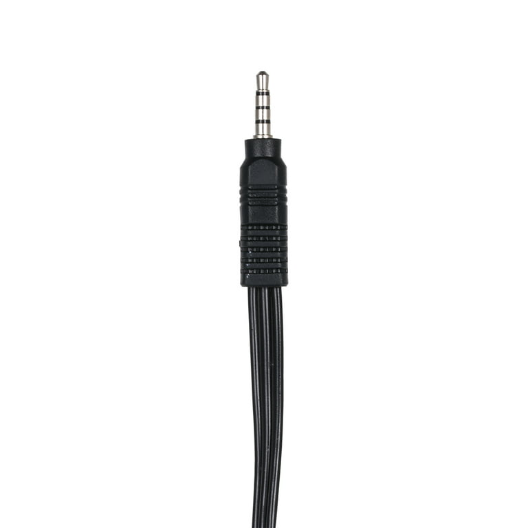Kebilshop 3.5 mm Jack Stereo Audio Aux Male to 2 RCA Male Cable 10 M Black