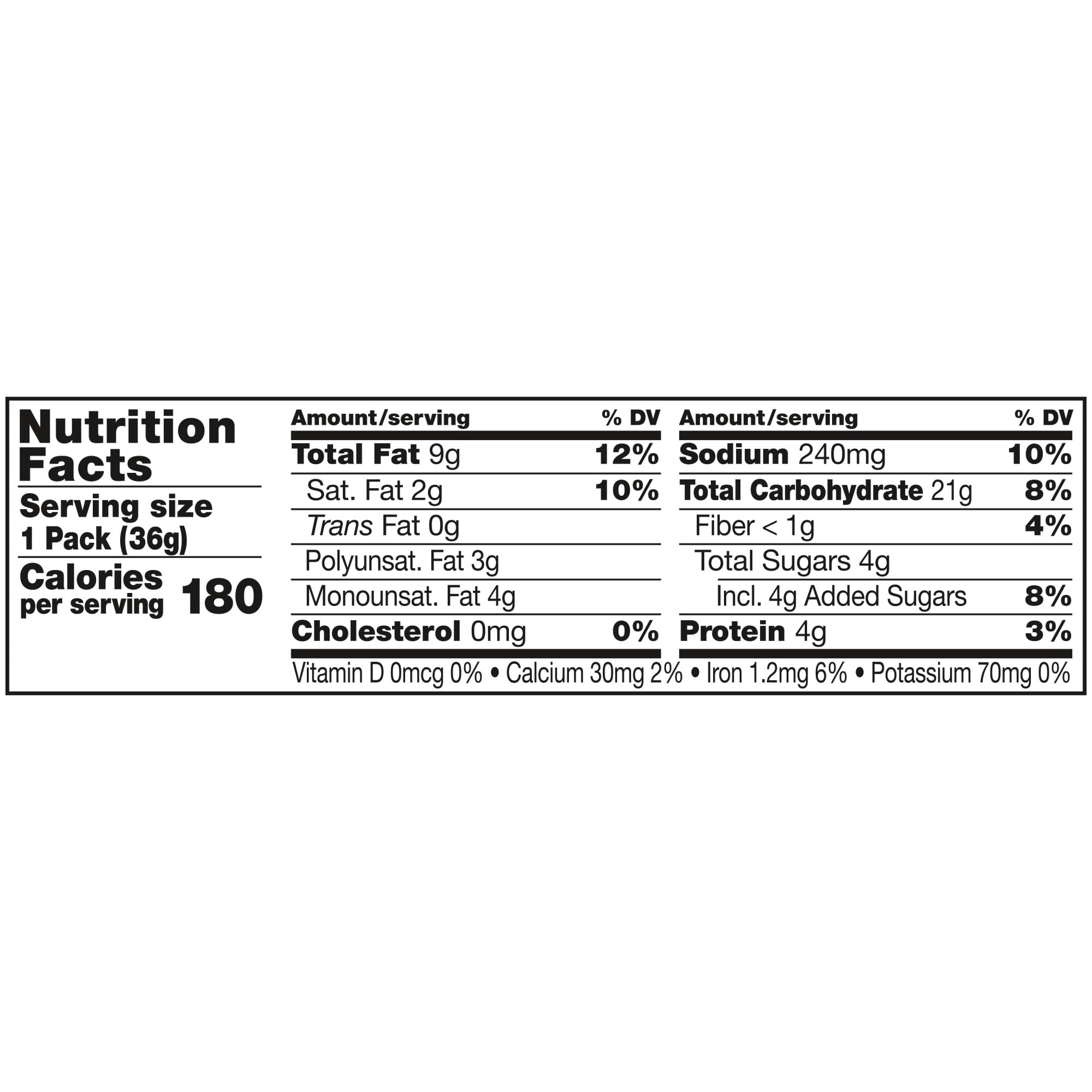 Lance Sandwich Crackers, Toasty Peanut Butter, Individual Snack Pack, 6 Sandwiches