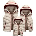 thumbnail image 2 of AAMILIFE Gilet Garçon en Coton à Capuche Sans Manches Gilet pour Enfants Veste Manteau, 2 of 3