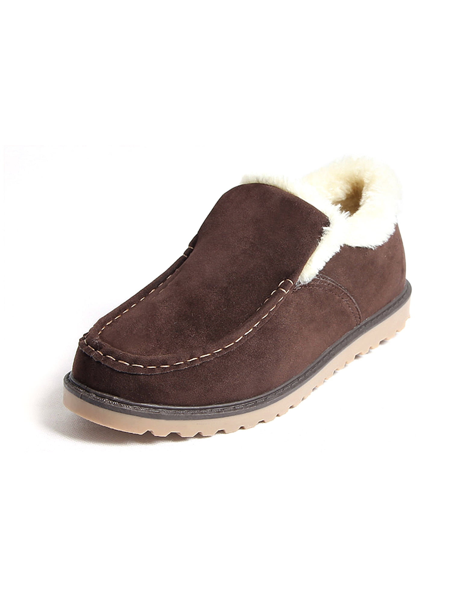 mens fur lined loafers