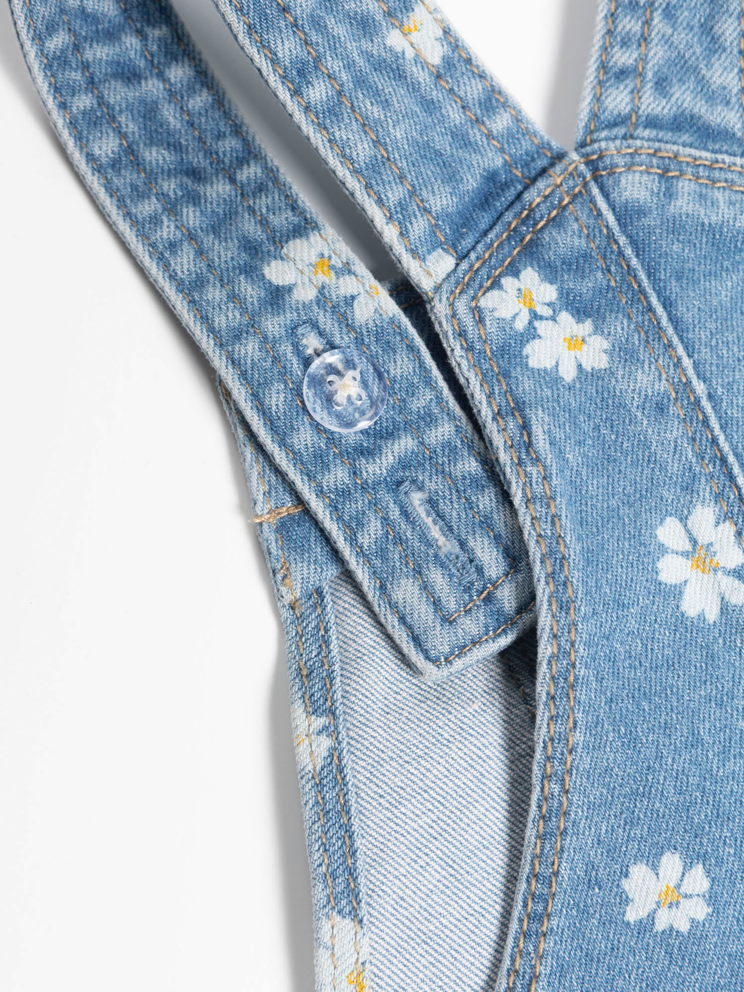 Wonder Nation Toddler Girl Denim Shortall, Sizes 12 Months - 5T