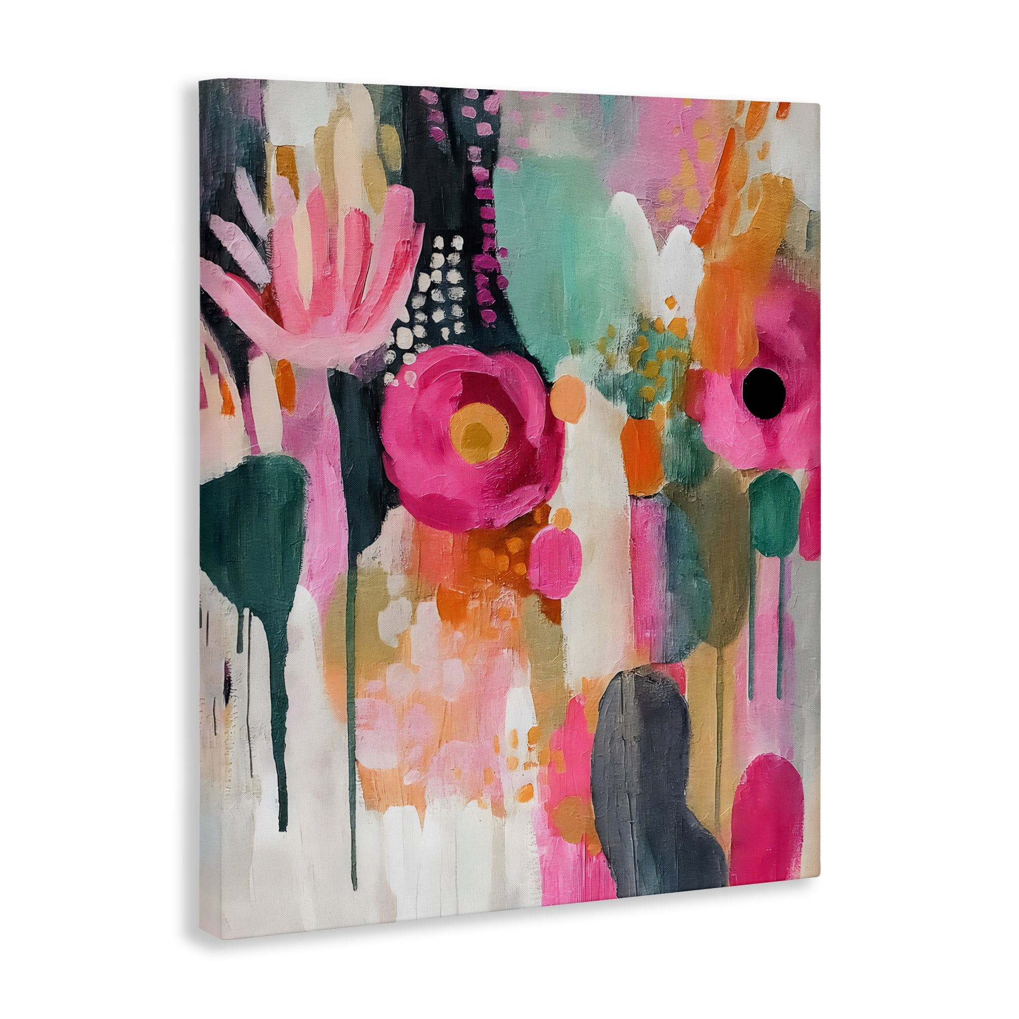 Stupell Industries Dripping Blooms Cascade Canvas Wall Art, design by Riley B