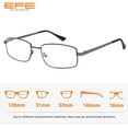 thumbnail image 2 of EFE Reading Glasses 4 Pack - Comfort Readers for Men, Anti-Eyestrain Eyeglasses, 2 of 6