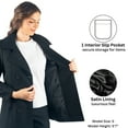 thumbnail image 4 of Alpine Swiss Emma Womens Peacoat Jacket Wool Blazer Double Breasted Overcoat New, 4 of 8