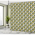 thumbnail image 4 of Ambesonne Abstract Shower Curtain, Retro Design Silhouettes, 69"Wx70"L, Mustard Blush Dark Teal, 4 of 4