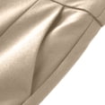 thumbnail image 5 of Timegard Work Pants for Women Button High Waist Flare Leg Loose Fitting Business Casual Office Suit Pants(XXS,Khaki), 5 of 9