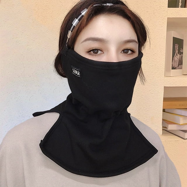 YAOBAMM Skiing Neck Wrap Cycling Face Hood Neck Warmer Thickened Unisex Solid Color Warm Windproof Face Neck Protection Slip Skiing Bicycle Motorcycle